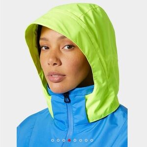 Helly Hansen Blue and Neon Green Jacket